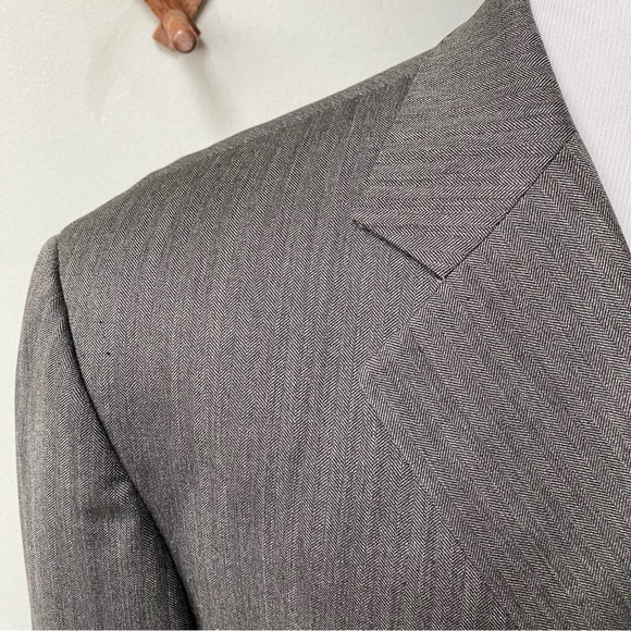 Brooks Brothers Loro Piana Wool Herringbone Blazer - Picture 4 of 16